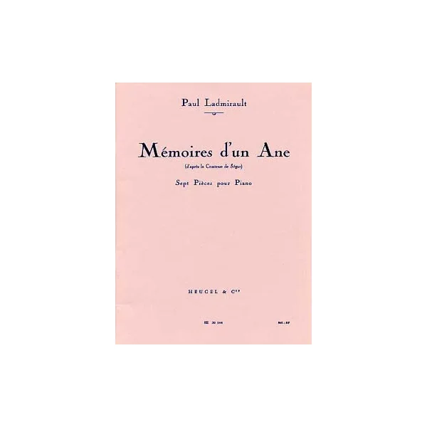 Ladmirault P. Memoire D'un Ane Piano