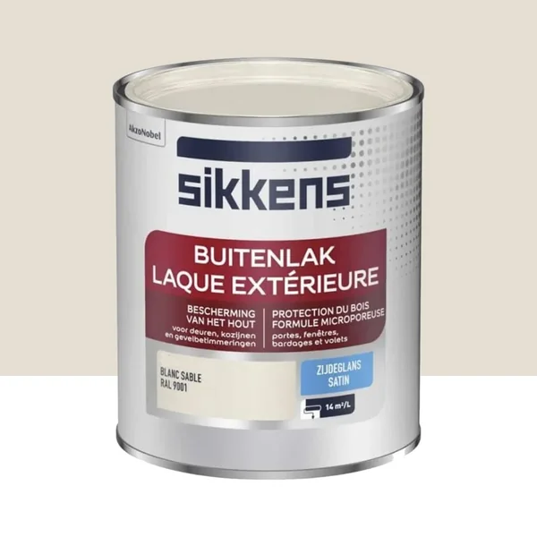 Laque Extérieure SIKKENS Satin Blanc sable