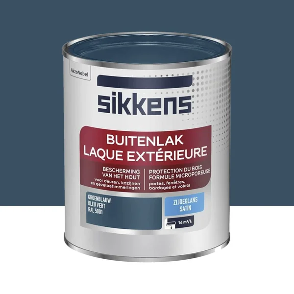 Laque Extérieure SIKKENS Satin Bleu vert