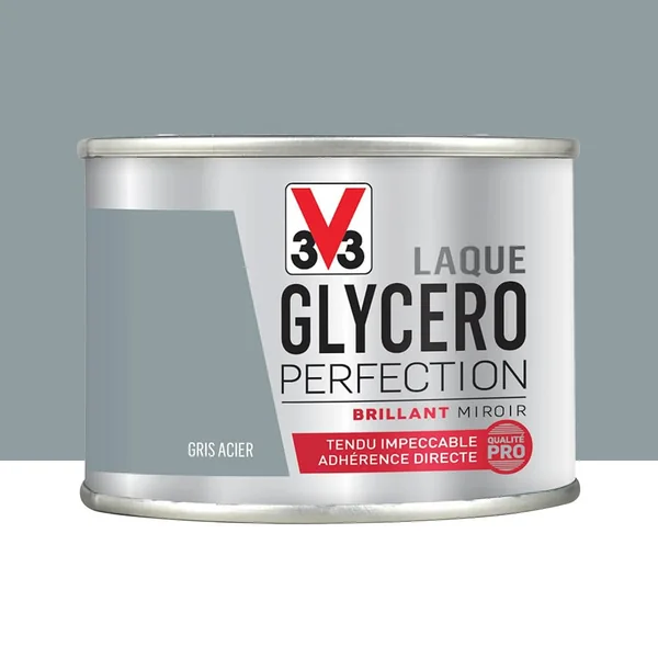 Laque Glycéro Perfection V33 Brillant Gris acier