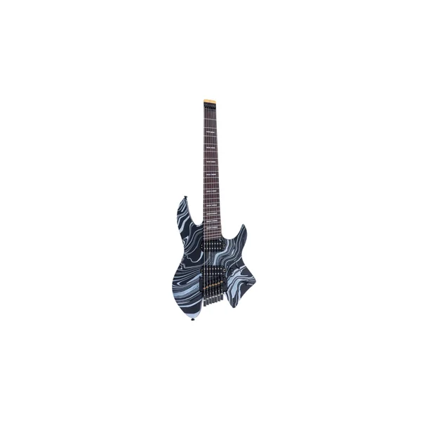 LARRY CARLTON X6 Headless 7 Black Swirl
