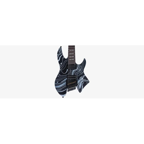 LARRY CARLTON X6 Headless 7 Black Swirl