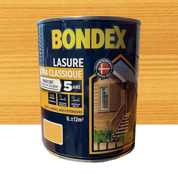 Lasure BONDEX Ultra Classique Fongicide 5 ans Chêne doré