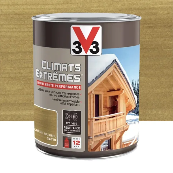Lasure Climats Extrêmes 12ans Hautes performances V33 Chêne naturel