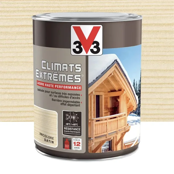Lasure Climats Extrêmes 12ans Hautes performances V33 Incolore