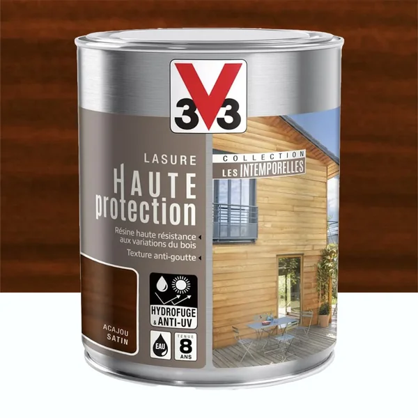 Lasure Haute Protection V33 Les Intemporelles Acajou
