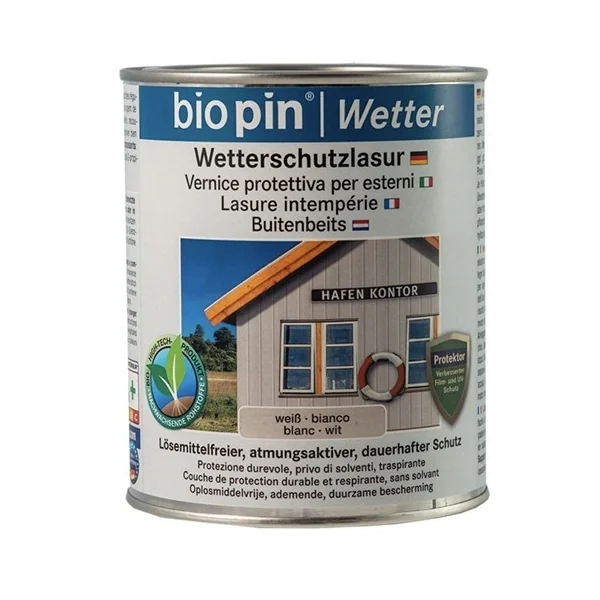 Lasure intempérie BIO PIN Blanc