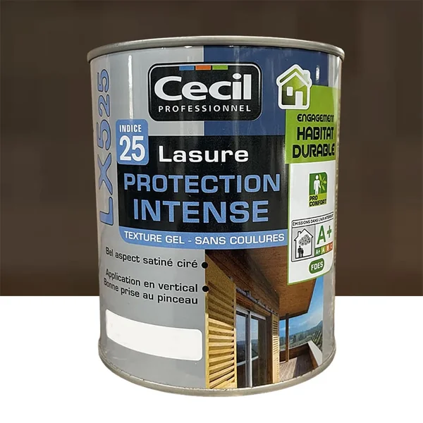 Lasure LX525 Protection Intense CECIL Bois torréfié