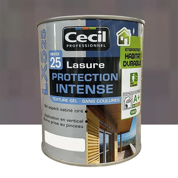 Lasure LX525 Protection Intense CECIL Bois vieilli