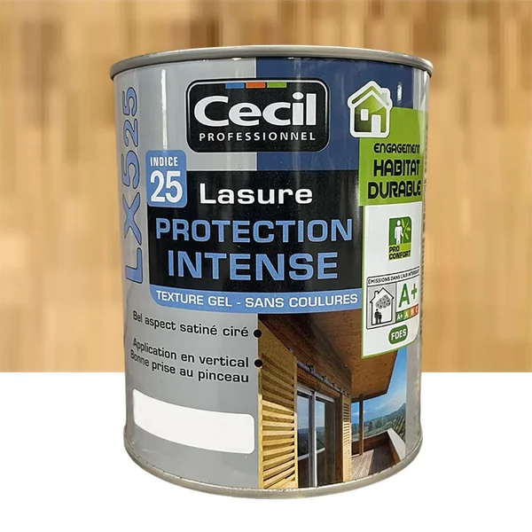 Lasure LX525 Protection Intense CECIL Chêne clair