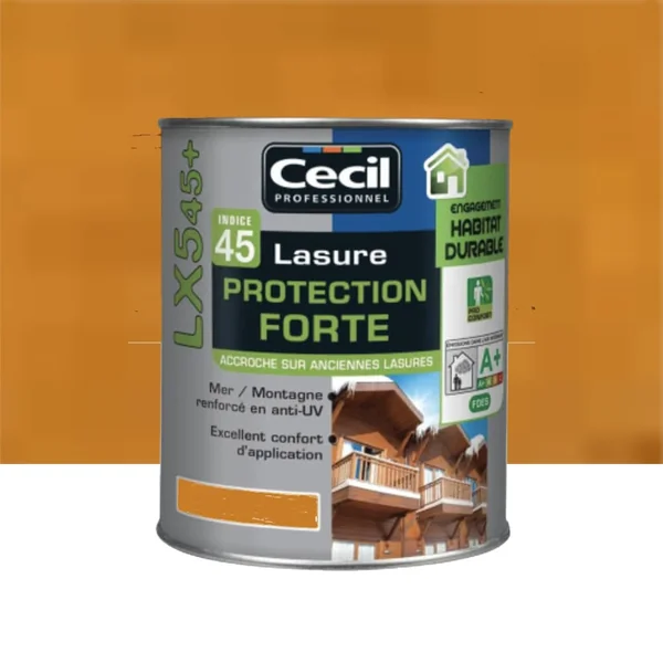 Lasure Protection Forte CECIL LX545+ Châtaignier