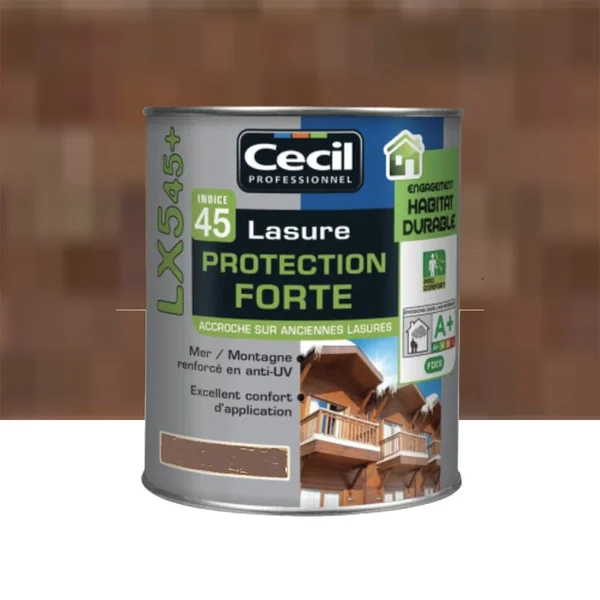 Lasure Protection Forte CECIL LX545+ Noyer