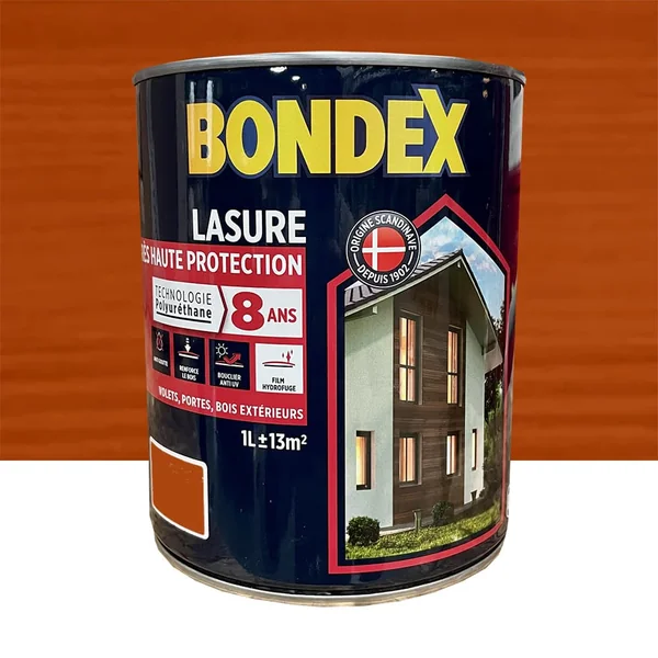 Lasure Très Haute Protection 8 ans BONDEX Polyuréthane Teck
