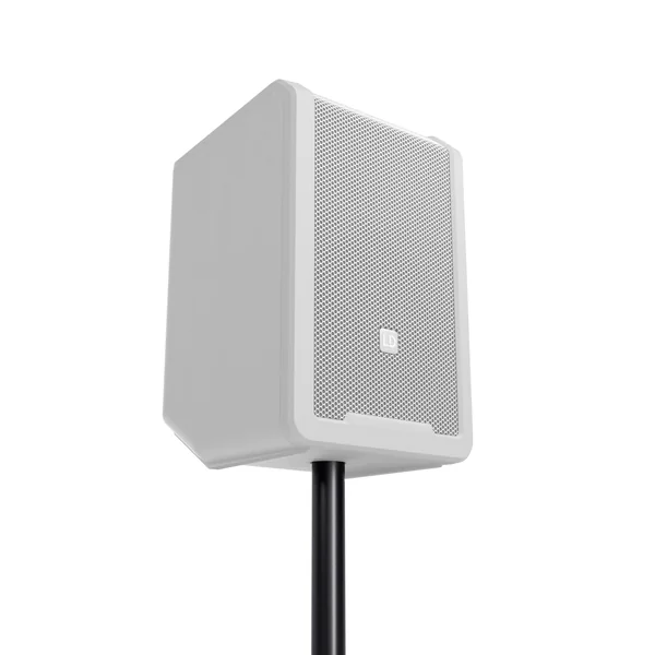 LD Systems ANNY® 8 HHD B6 W - Enceinte PA Bluetooth® portable sur batterie avec mixer et 1x micro main sans fil, blanc pur