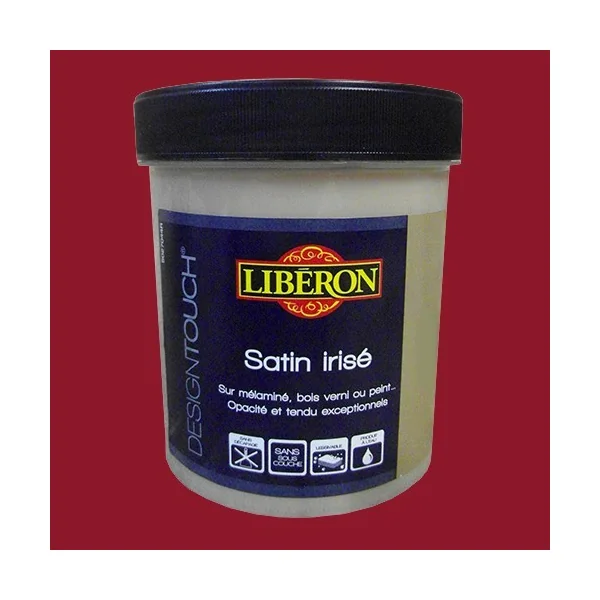 LIBÉRON Peinture Design Touch 0,5L Rubis Satin irisé
