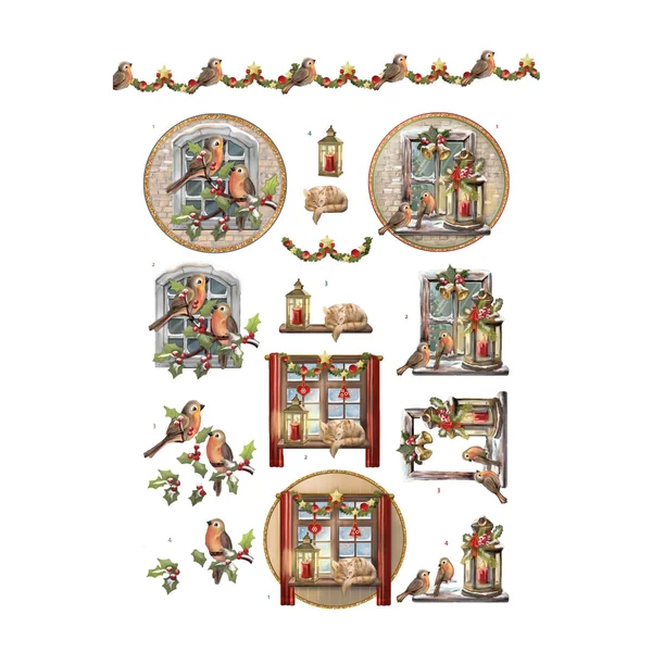 Livret de motifs3D pré-estampés « Christmas Village »