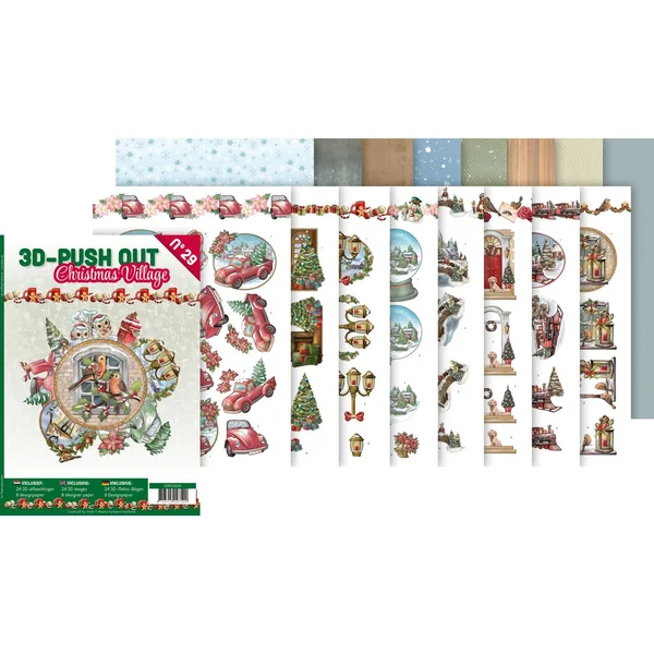 Livret de motifs3D pré-estampés « Christmas Village »