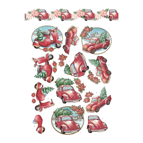 Livret de motifs3D pré-estampés « Christmas Village »