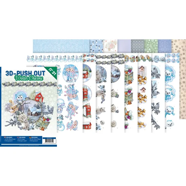 Livret de motifs 3D pré-estampés « Winter Charme »