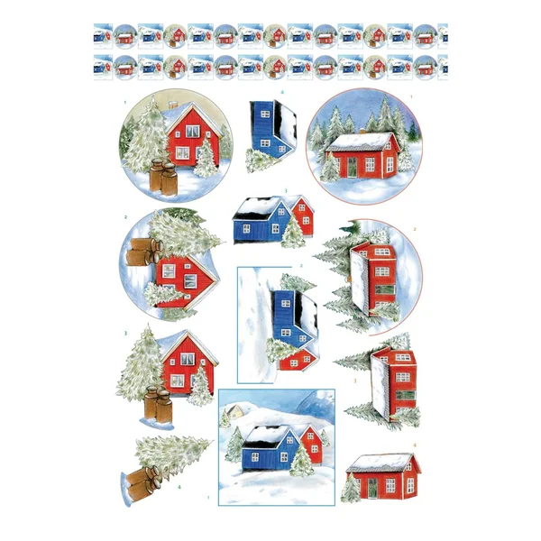 Livret de motifs 3D pré-estampés « Winter Charme »