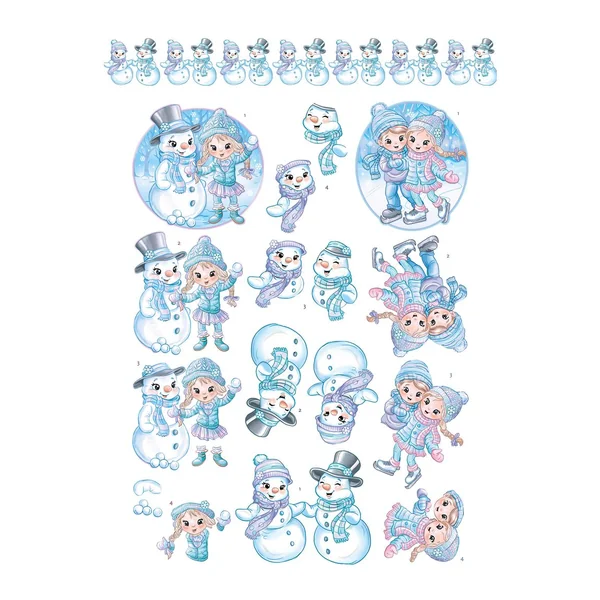 Livret de motifs 3D pré-estampés « Winter Charme »