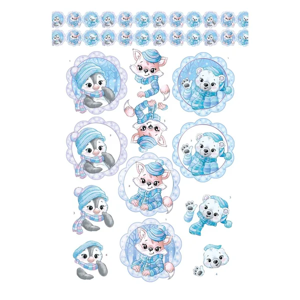 Livret de motifs 3D pré-estampés « Winter Charme »