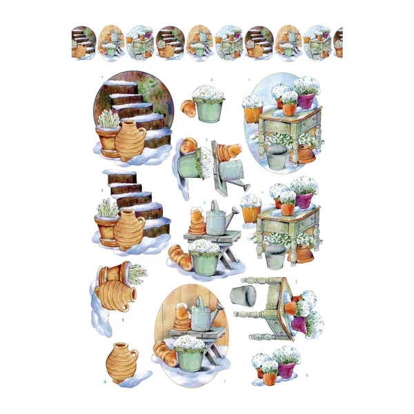 Livret de motifs 3D pré-estampés « Winter Charme »