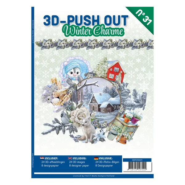 Livret de motifs 3D pré-estampés « Winter Charme »