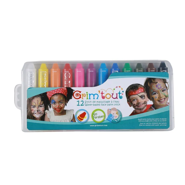 Lot de 12 sticks maquillage à l'eau