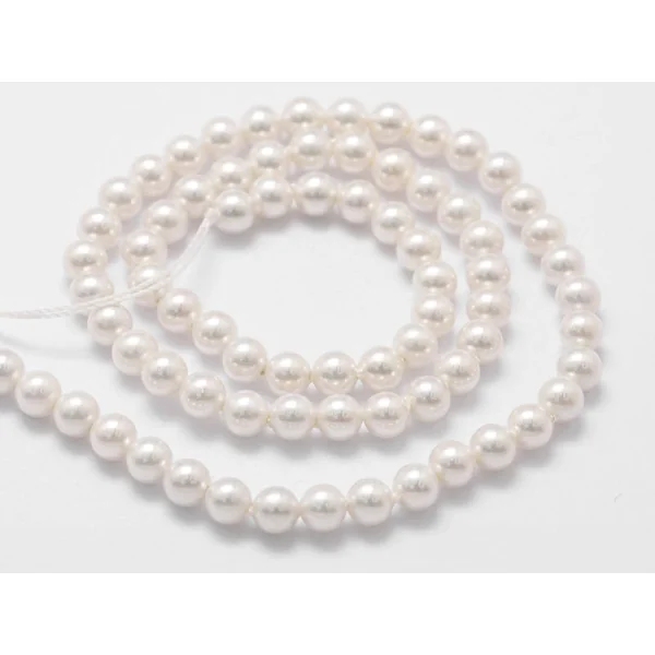 Lot de 20 perles effet culture rondes - 4 mm
