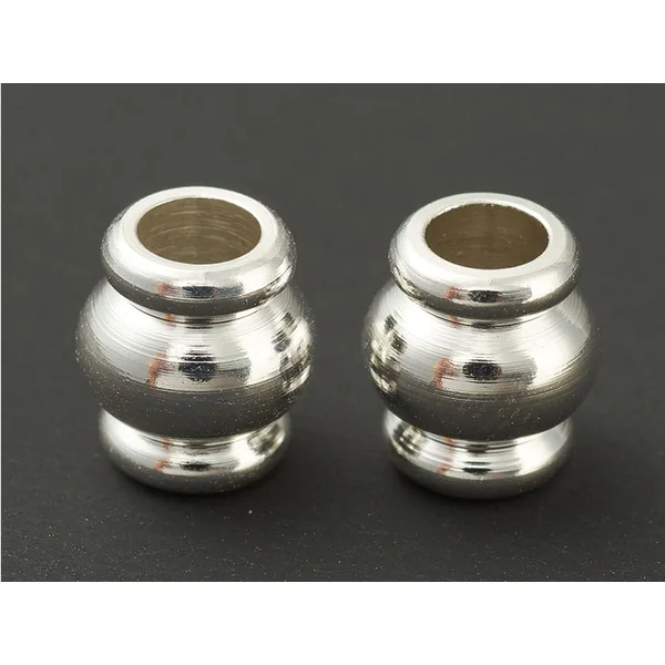 Lot de 20 perles intercalaires colonne en laiton - Flash argent 925