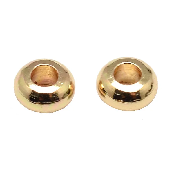 Lot de 20 perles intercalaires rondes - Doré