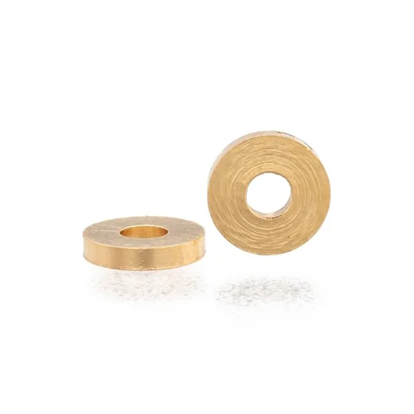 Lot de 20 perles intercalaires rondes en laiton - Doré à l'or fin