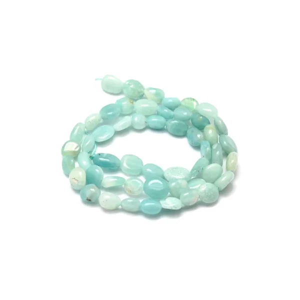 Lot de 20 perles pépites - Amazonite naturelle