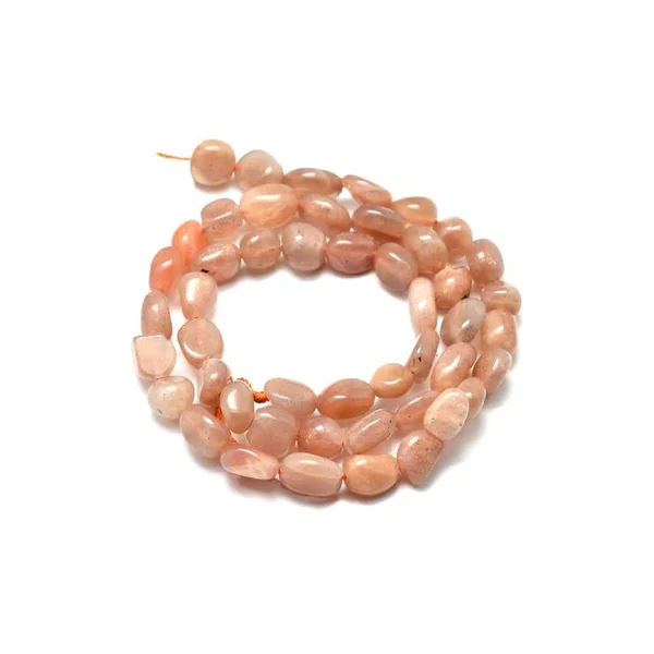 Lot de 20 perles pépites - Pierre de soleil
