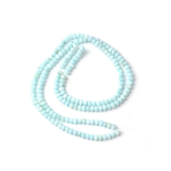 Lot de 20 perles rondelles coquillage naturel - Aqua