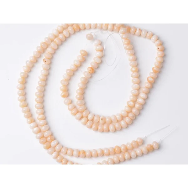 Lot de 20 perles rondelles coquillage naturel - Sandy Brown