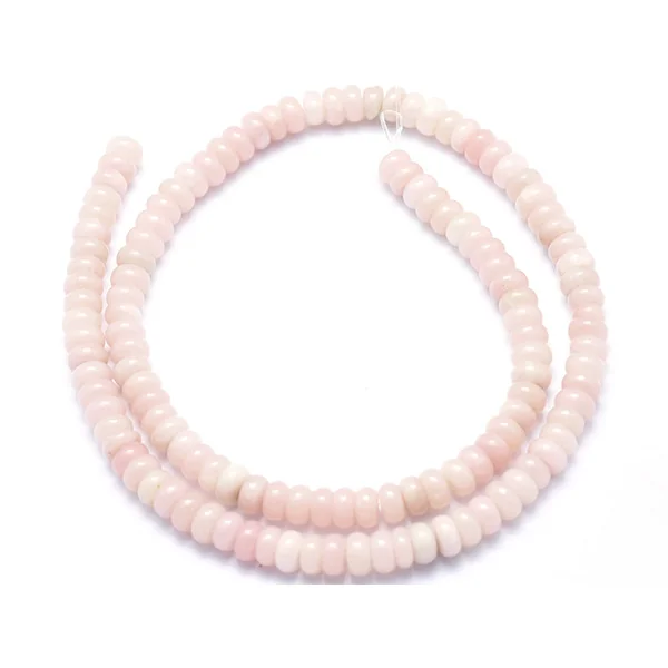 Lot de 20 perles rondelles - Opale rose