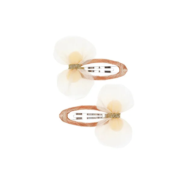 Lot de 2 barrettes Martha - Noeud en tulle