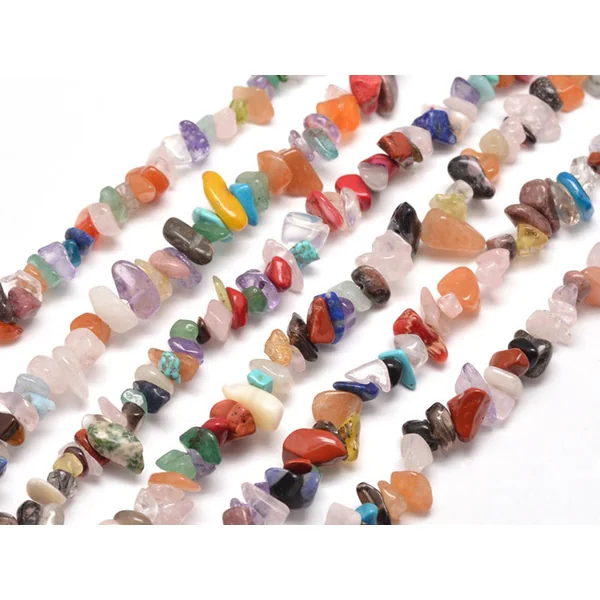 Lot de 30 perles naturelles et synthétiques