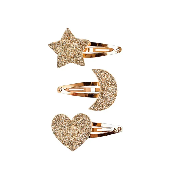 Lot de 3 barrettes Penelope - Étoile, coeur et lune