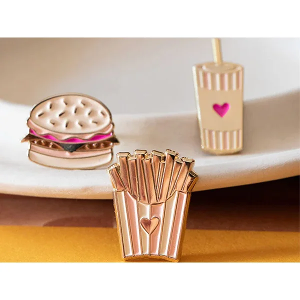 Lot de 3 Pin's Junk Food - ATWS