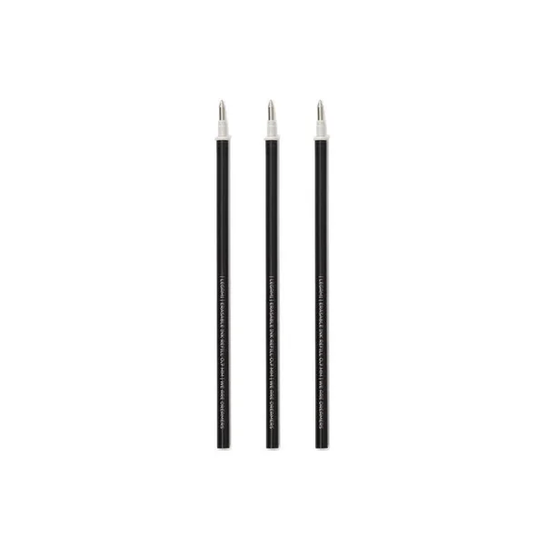 Lot de 3 recharges pour stylo à encre gel effaçable