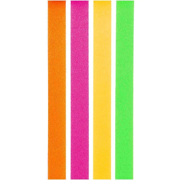 Lot de 4 Masking tapes fluo - Rico Design