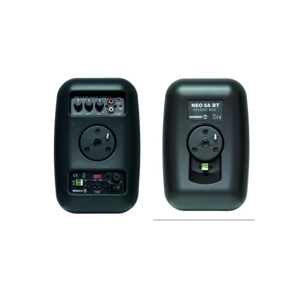 Lot d'enceintes active et passive Work NEO 5 A BT Black 2X25W bluetooth avec fixation