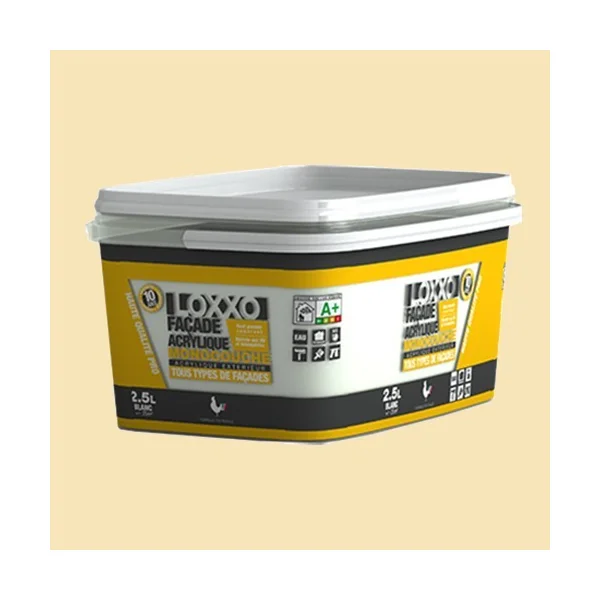 LOXXO Peinture Façade Acrylique 2,5L Ton pierre