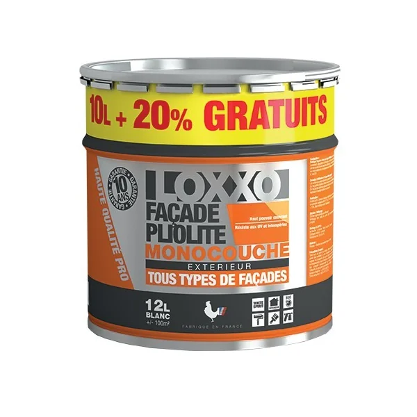 LOXXO Peinture Façade Pliolite 12L Blanc