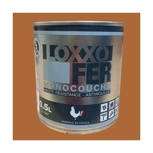 LOXXO Peinture Fer Antirouille Terre de Sienne