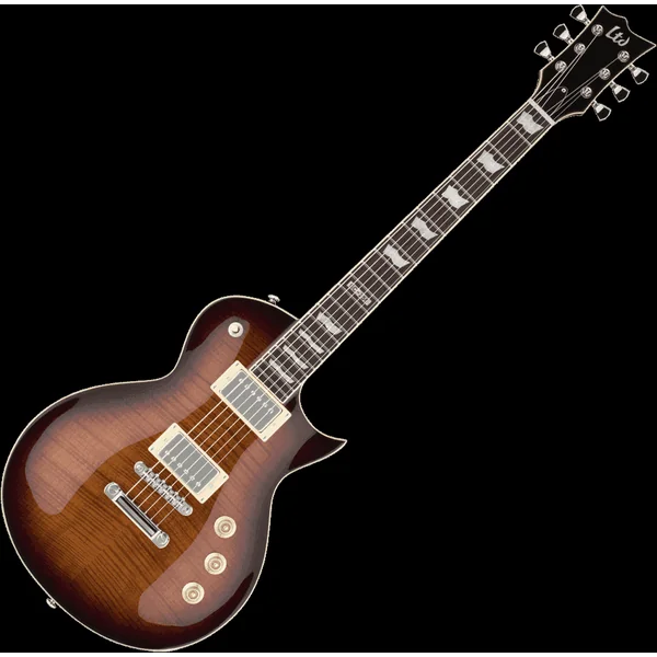 Ltd EC-256FM – Guitare Électrique LP Dark Brown Sunburst