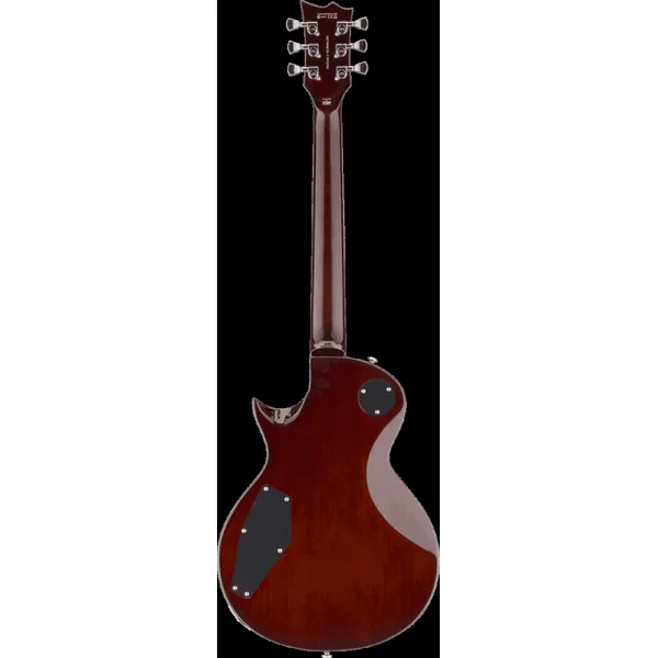 Ltd EC-256FM – Guitare Électrique LP Dark Brown Sunburst